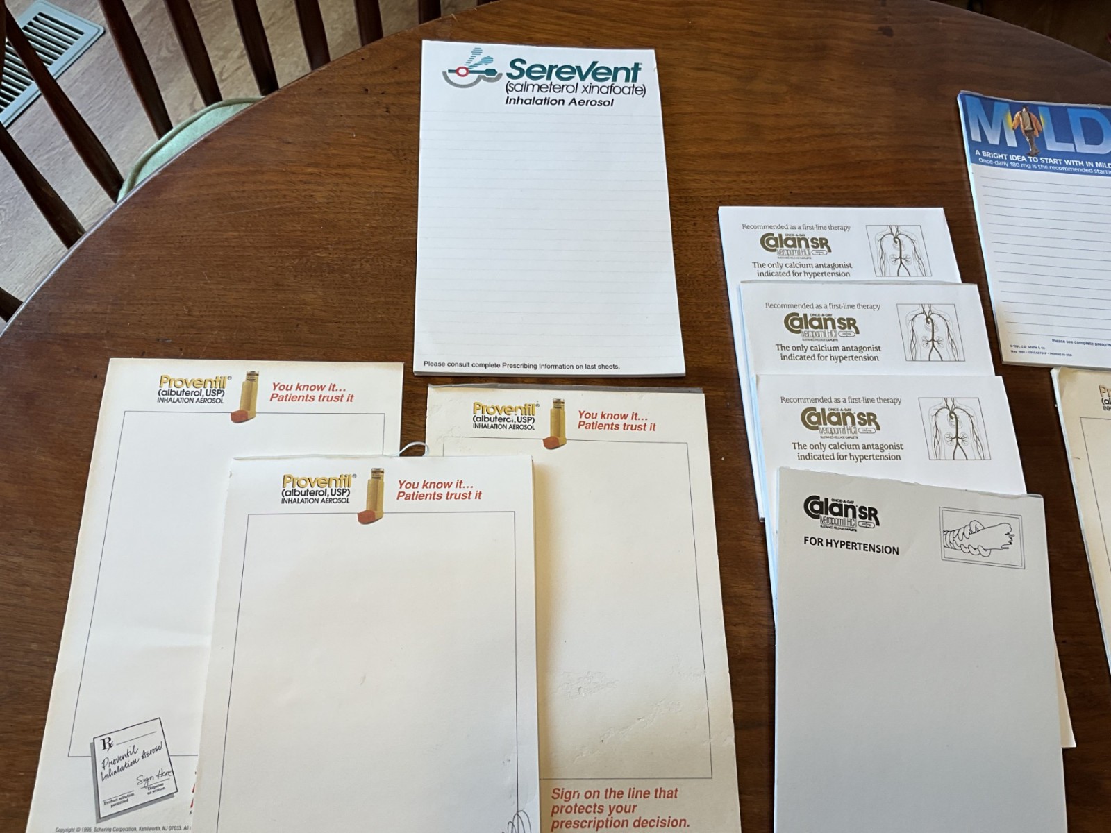 Drug Rep Notepads Pharmaceutical Collectible Circa 1960s