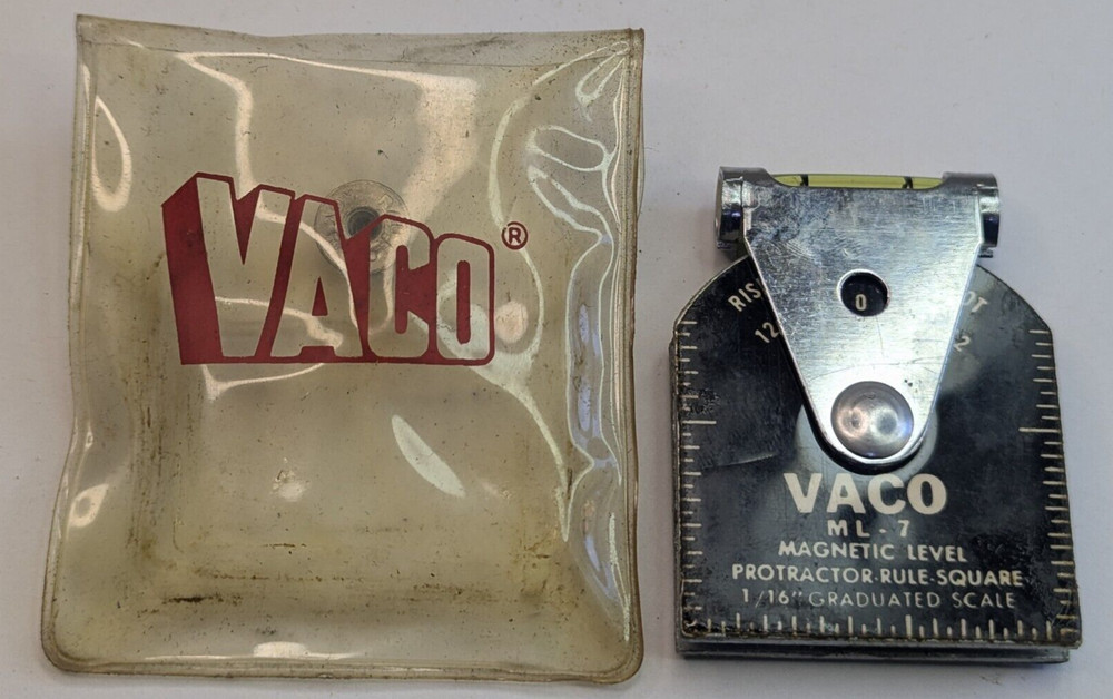 VACO ML-7 Magnetic-PROTRACTOR-RULE-SQUARE