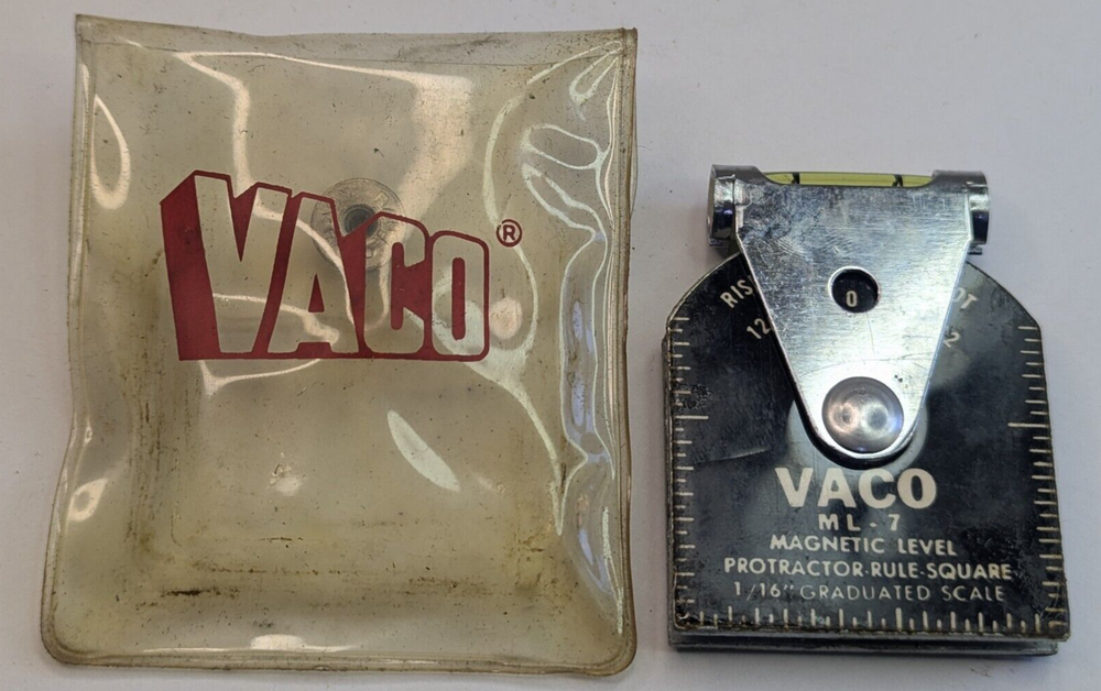 VACO ML-7 Magnetic-PROTRACTOR-RULE-SQUARE