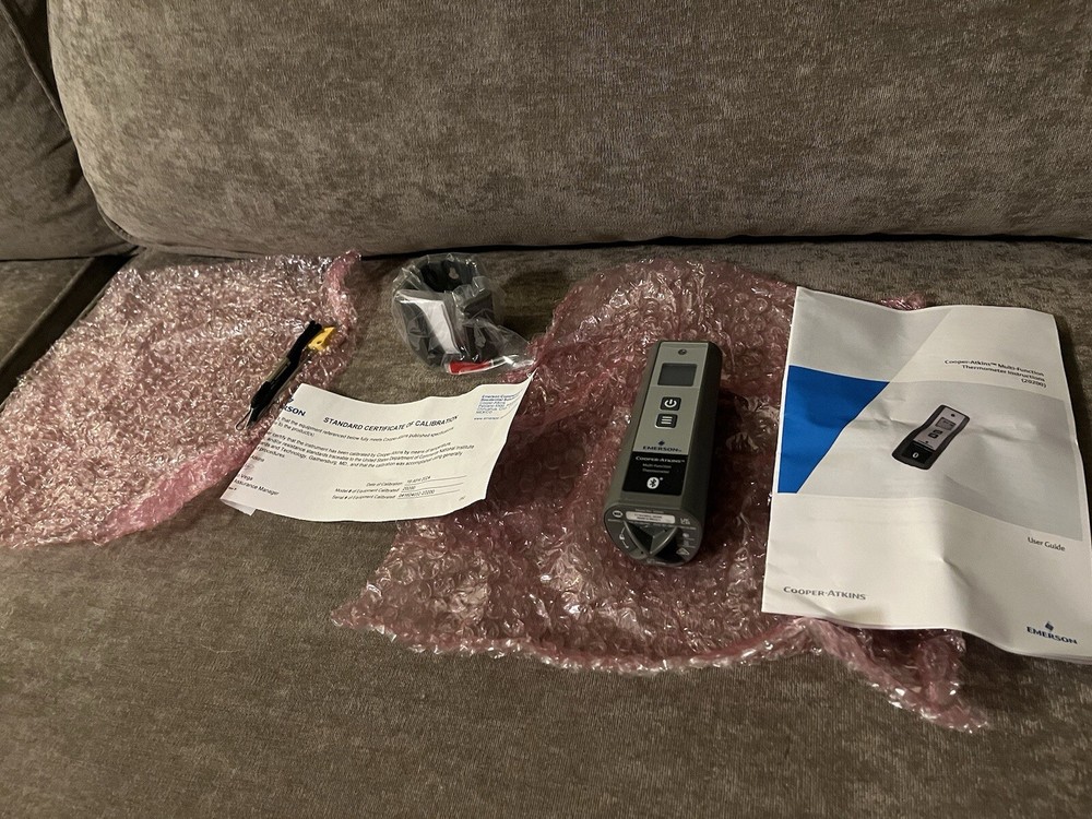 Emerson Lumity Multi Function Thermometer Bluetooth Compatible 20200 Gray New