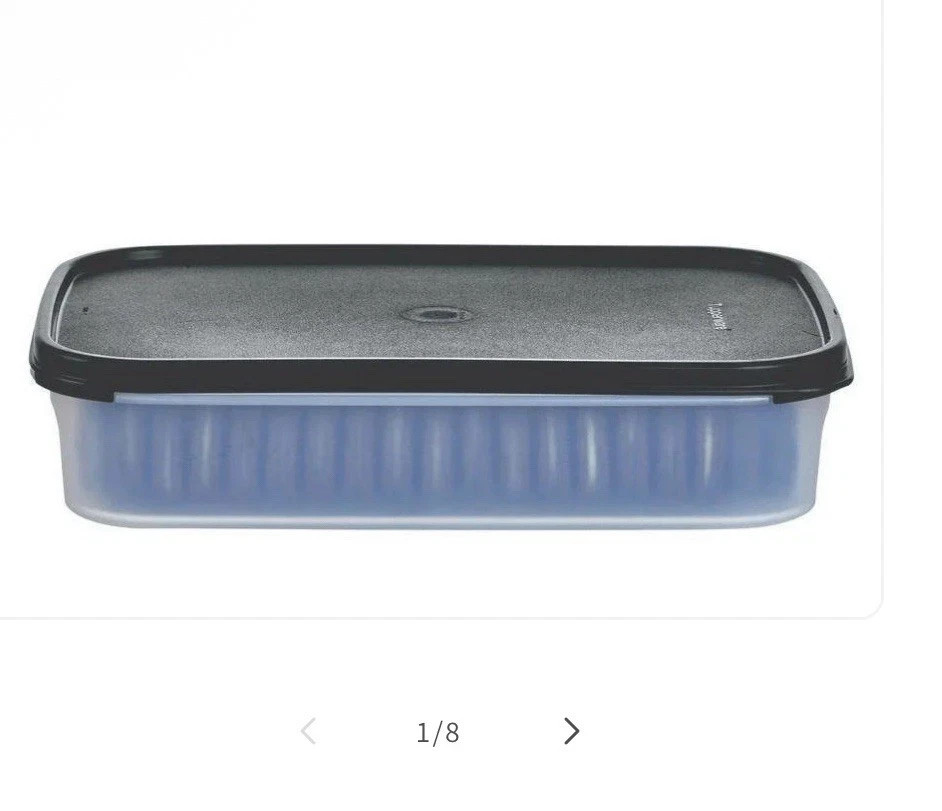 Tupperware Modular Mate #1 Rectangle Black 2L New Pantry Storage