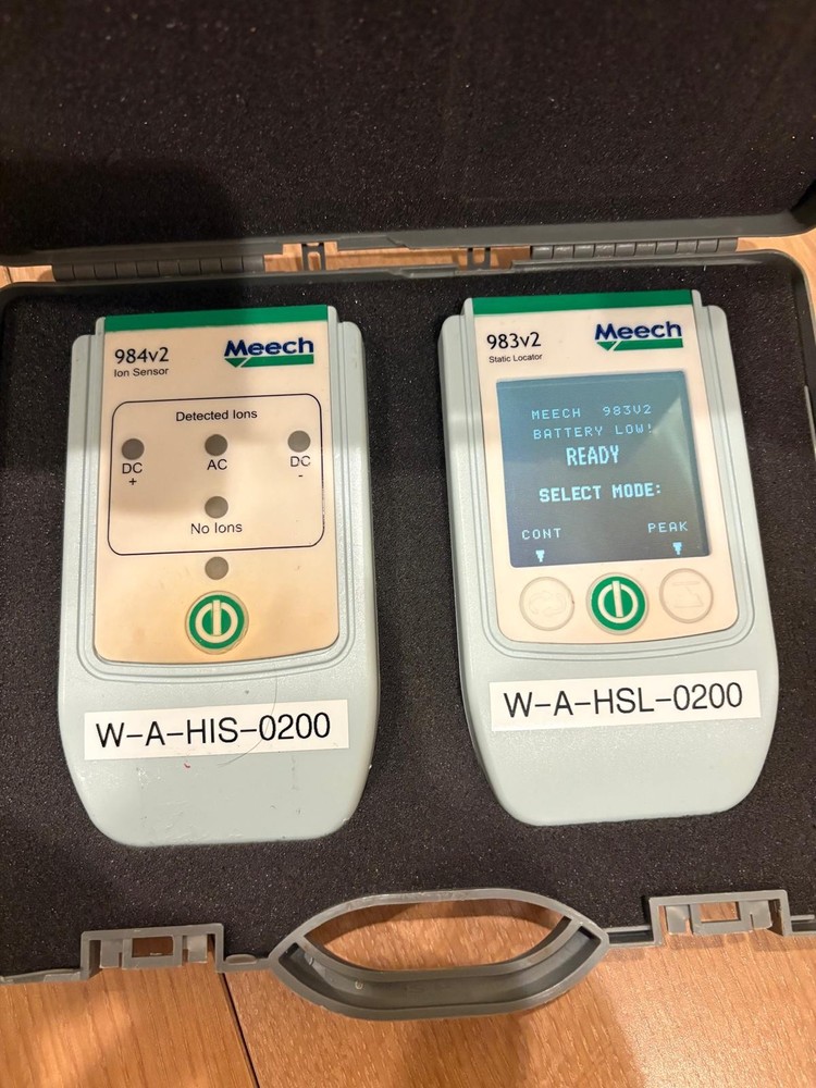 Meech Test Kit: 983v2 Static Locator & 984v2 Ion Sensor w/ Case