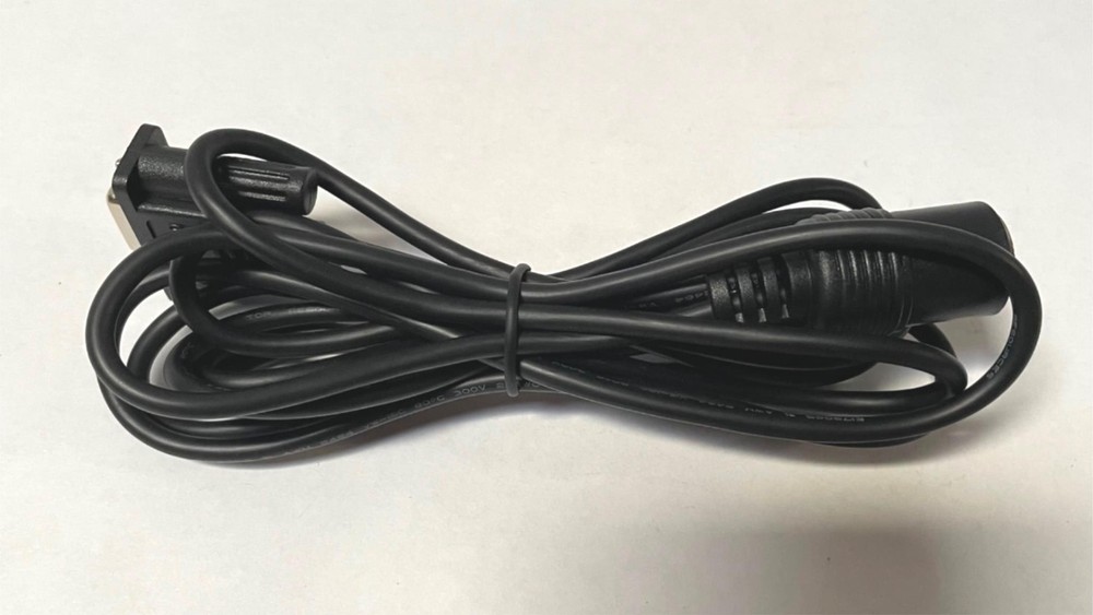 5 ft Serial Interface Cable DIN8F DB9F RS-232 Barrel Inline Plug 23521A