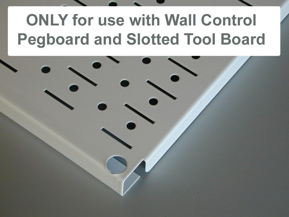 KT-400 Wall Control Slotted Tool Board Workstation Accessory Kit Pegboard - Blue