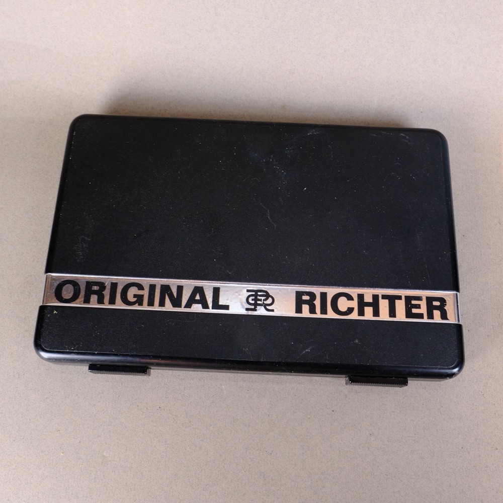 DRAFTING DRAWING SET ORIGINAL RICHTER VINTAGE COMPASSES & Tips