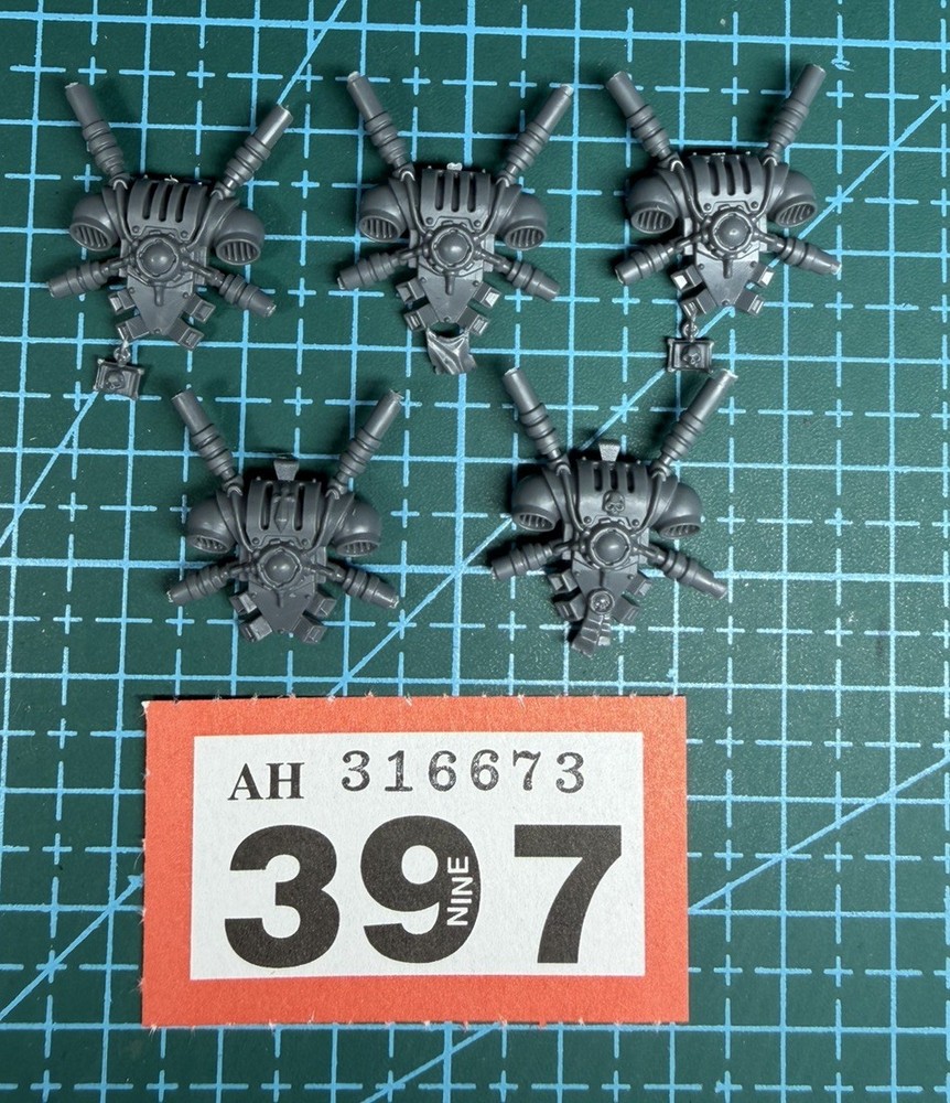 5 Grey Knights Interceptor Backpack Space Marine 40k Bits Heresy Primaris