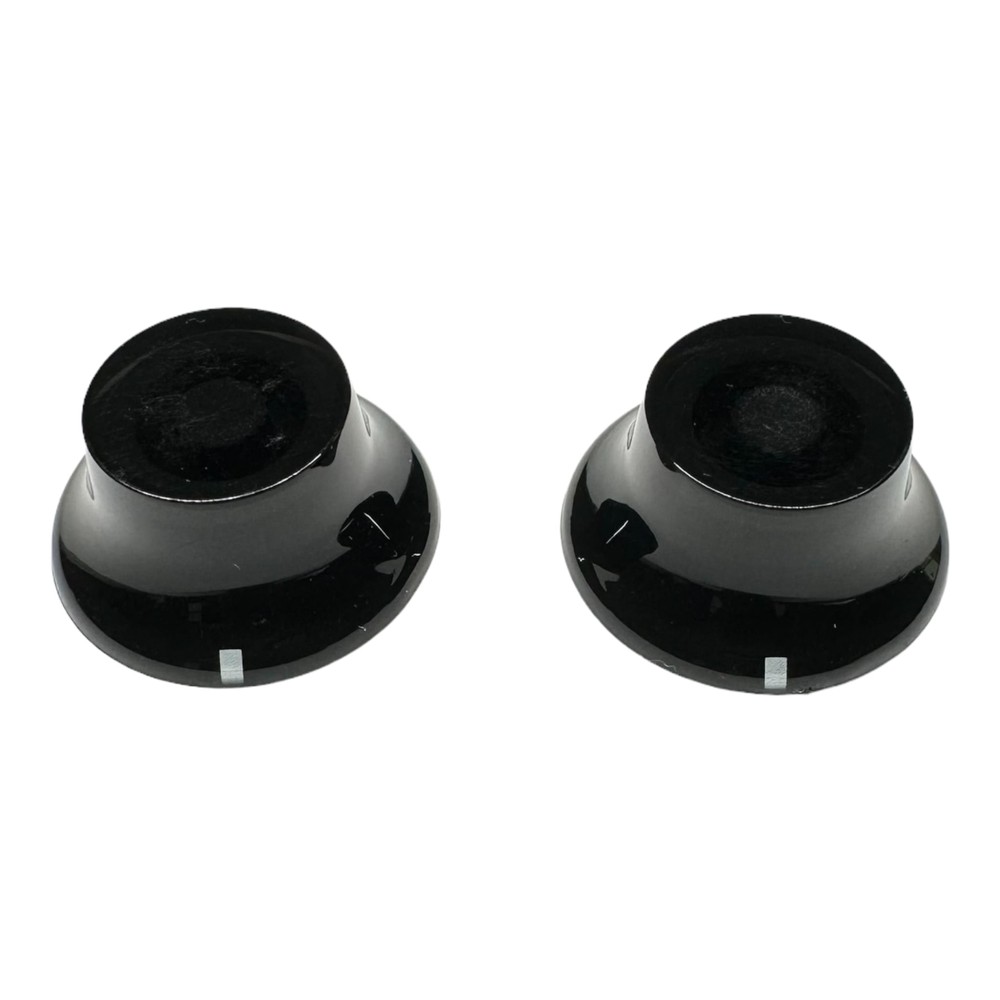 AxLabs Bell Knobs - No Numbers (Set of 2), Black