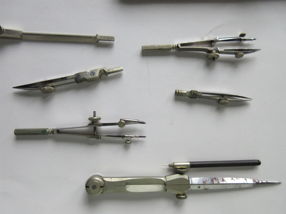 Vintage Drafting Set compass Colliery Engineer Company Scranton PA