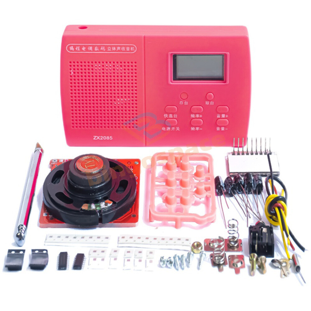 Programming Digital Stereo Radio DIY Kit For Electronic Skill Teaching Practice