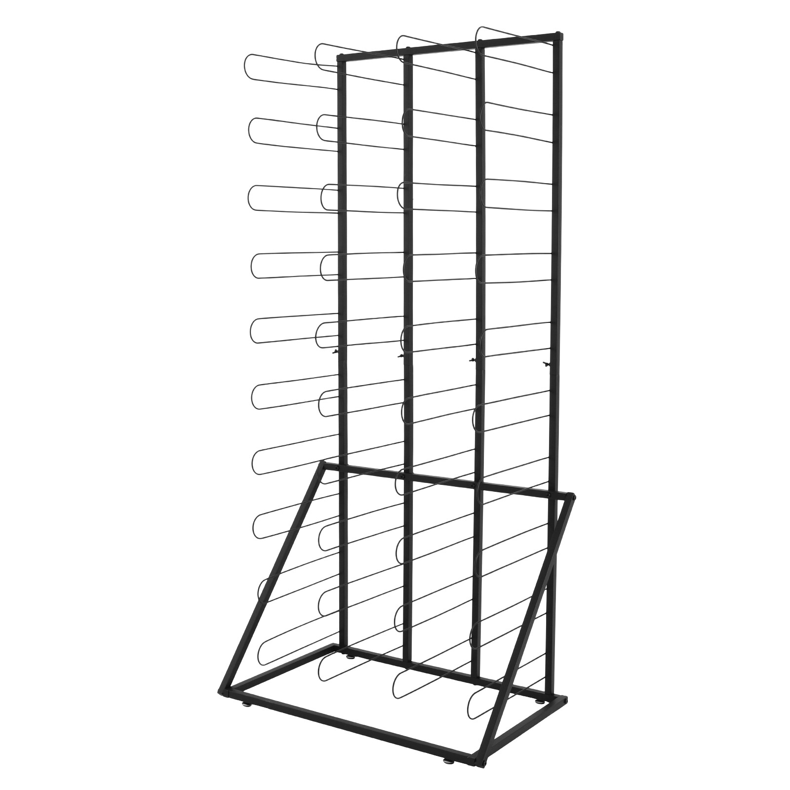 Vinyl Roll Storage Rack, Durable Floor Organizer with 40 Shelves