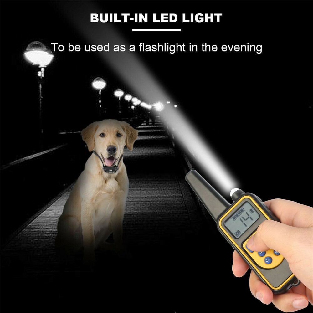 Waterproof Dog Training Electric Collar Rechargeable Remote Control 3000 FT
