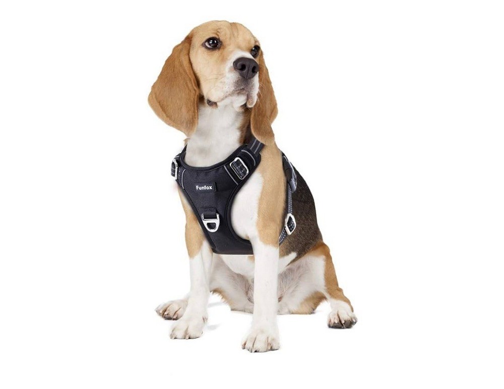 Funfox Dog Harness No Pull, Adjustable Pet Vest Harness Size Medium NEW