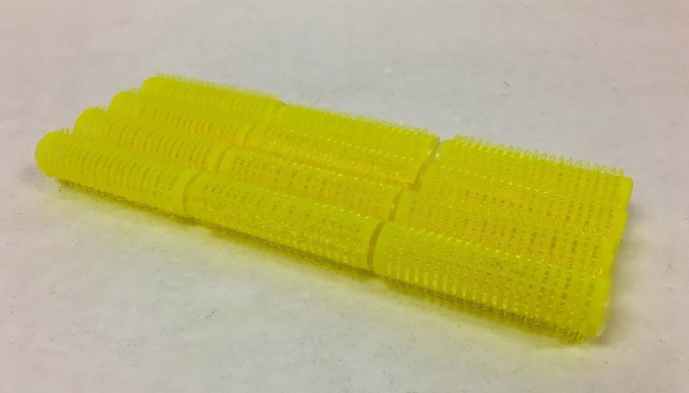 Mini Self Grip Hair Rollers 12 Pack Tiny Plastic 1.5cm Diameter Fast Drying