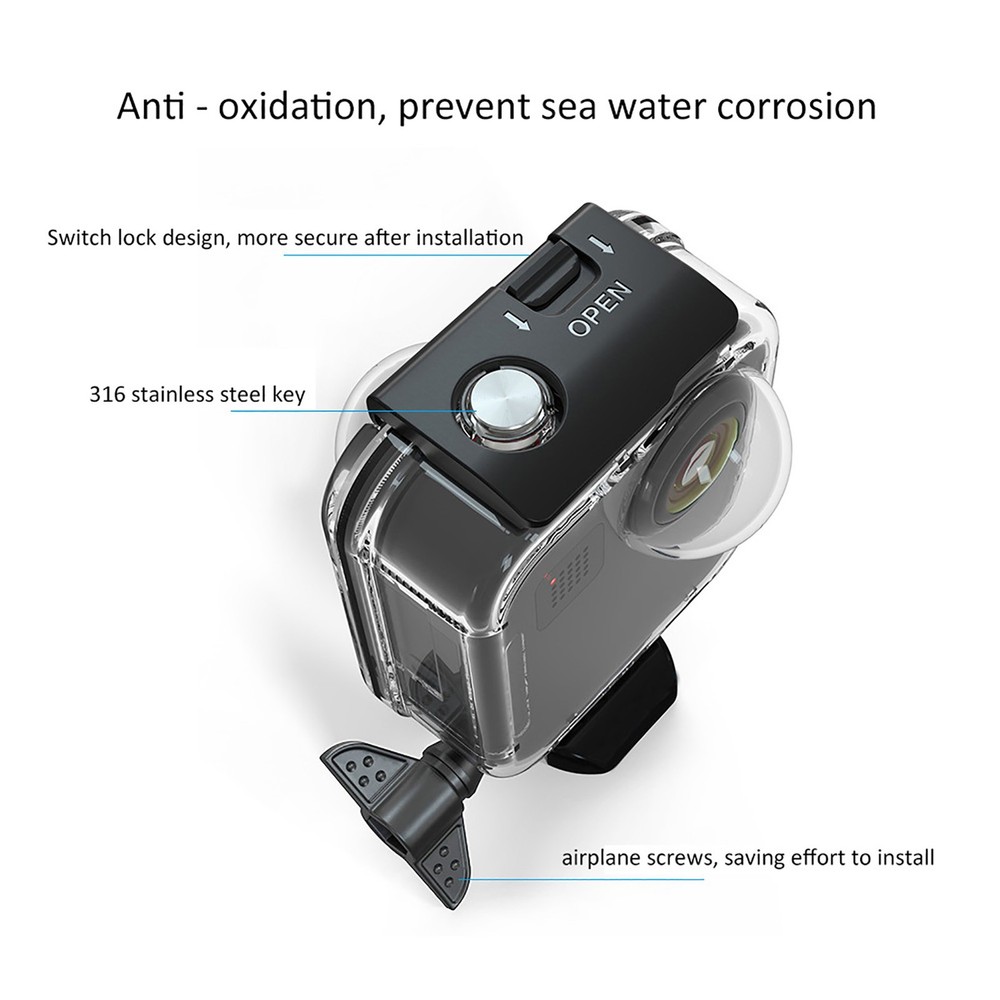 Waterproof Housing Shell Cover Camera Protecting Diving Case For