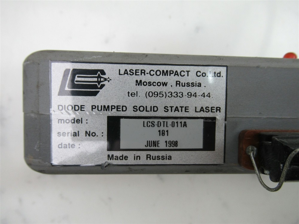 LC Laser Compact Diode Pumped Solid State Green Laser LCS-DTL-011A Unit w/ Keys