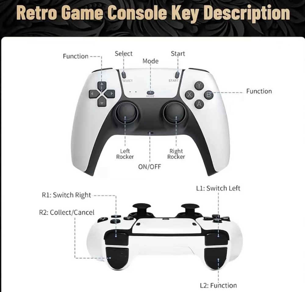 GameStick Game Stick Pro 4K HDMI Microconsole 128GB Wireless Controllers