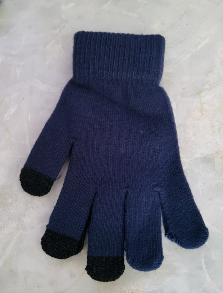 West Loop Blue Texting Gloves One Size Fits Most