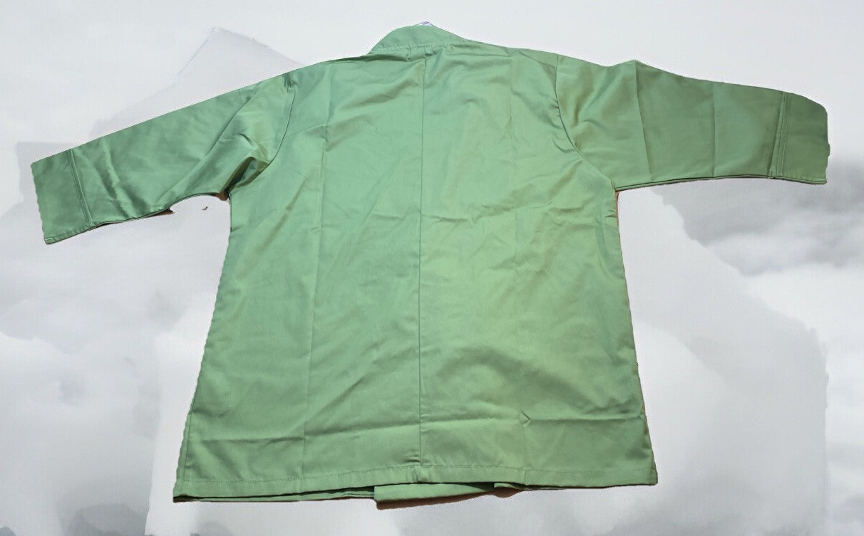CHEF WORKS COAT Medium Green Made In Egypt M NEW NWT Shirt Jacket