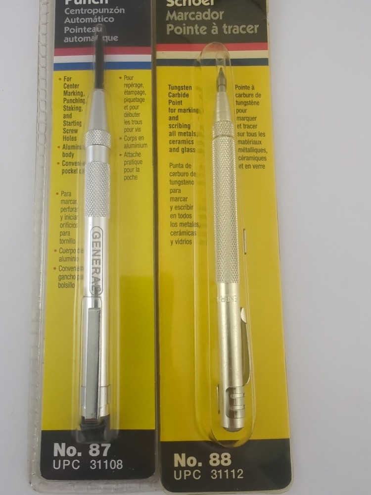 General Tool No.87 Automatic Center Punch & No. 88 Scriber