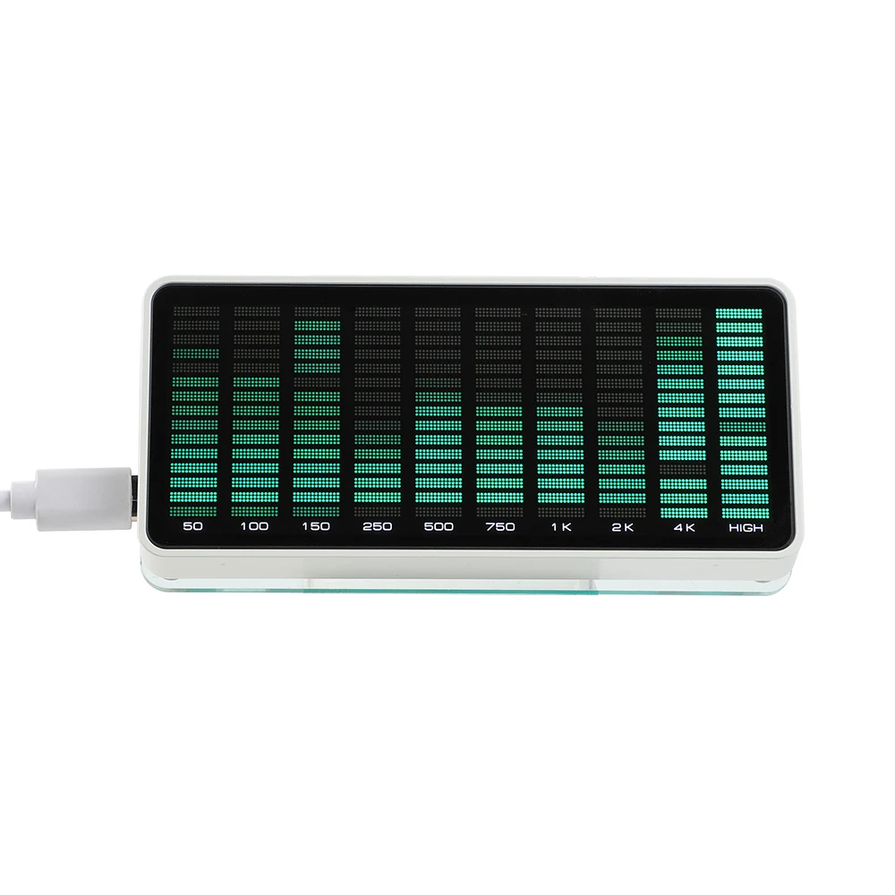 10 Segment LED Bar Display Audio Level Indicator Music Spectrum Rhythm VU Meter