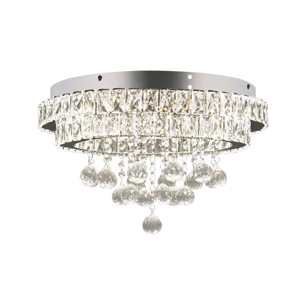 3 Colors Adjustable Crystal Ceiling Light w/Remote Control LED Ceiling Light