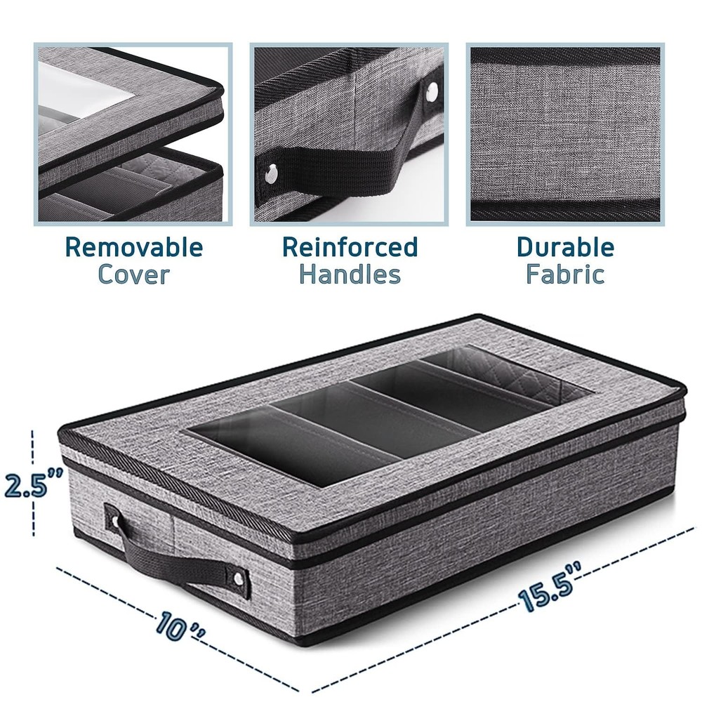 Flatware & Utensil Storage, Durable Silverware Storage Grey