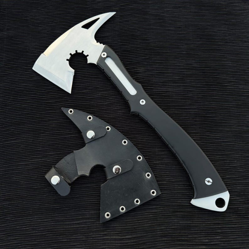 Custom Handmade Carbon Steel Blade Resident Evil Leon Axe | Hunting Axe Camping