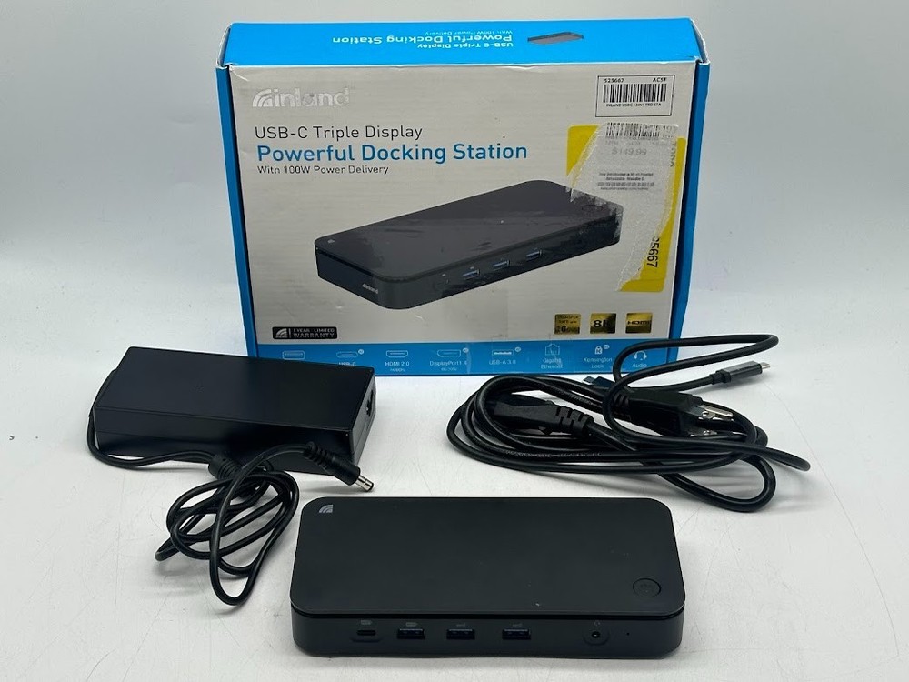 Inland Powerful 13-in-1 triple display Dock