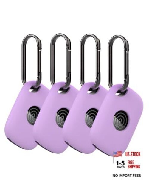 4 Pack Case for Tile by Life360 Pro (2024) Bluetooth Tracker,Soft Purple