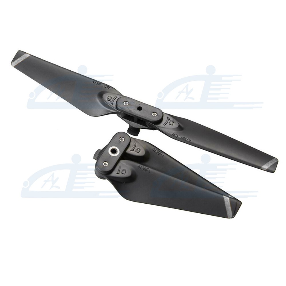 2pairs 4730F Quick-Release Foldable Propellers Blades Silver for DJI Spark Drone