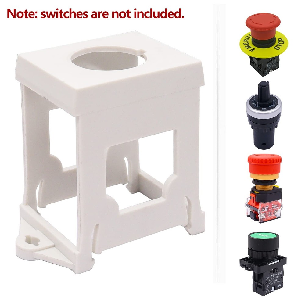 4PCS 22mm Push Button Switch DIN Rail Mounting Bracket