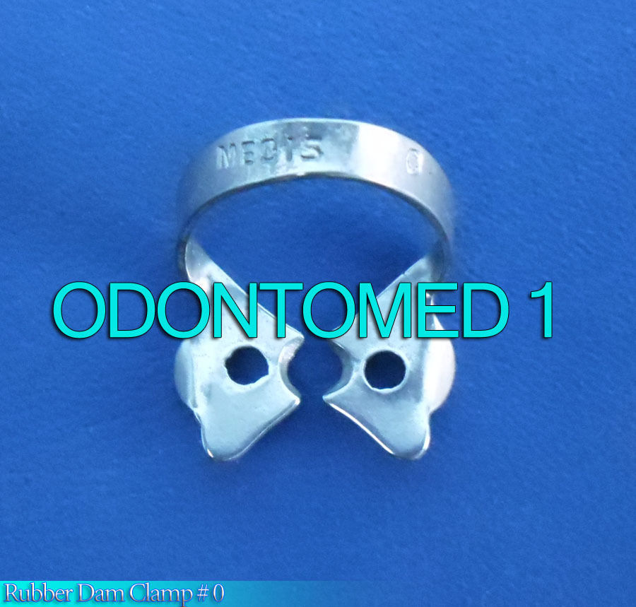 3 Endodontic Rubber Dam Clamp # 0 Premolars Dental instruments