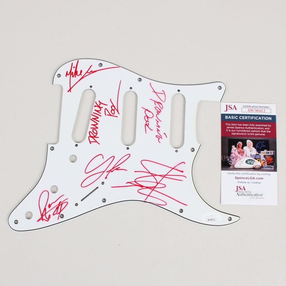 Drowning Pool Band Signed Pickguard - COA JSA