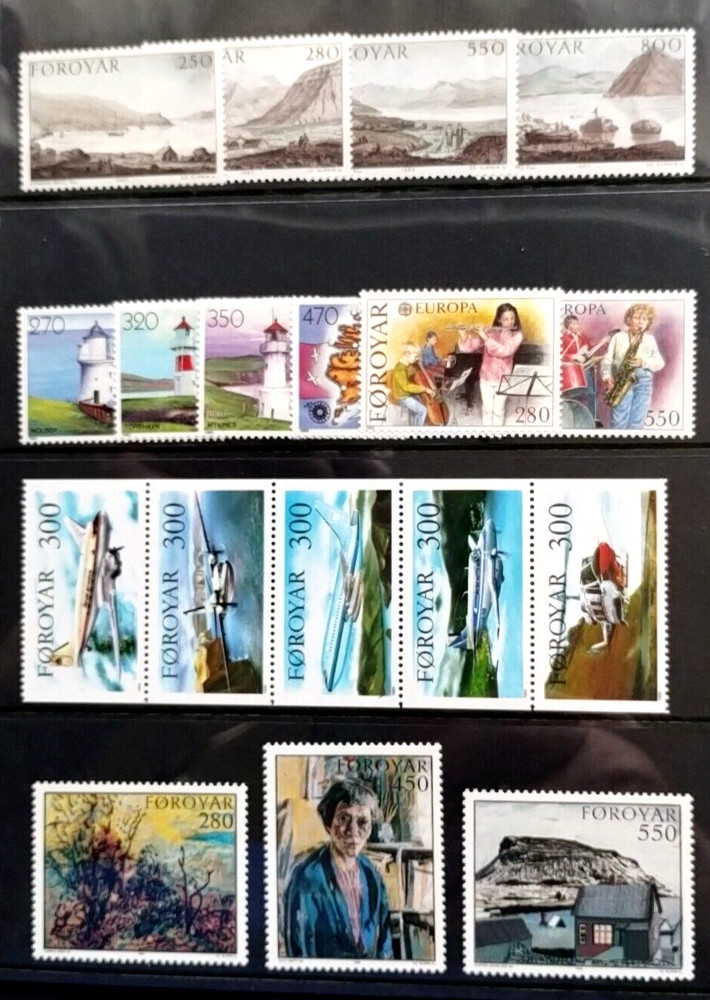(B) 1985 FAROE ISLANDS YEAR PACK COMPLETE, MINT NEVER HUNGED. #01111