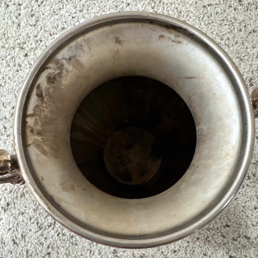 Silverplated (Silver On Copper) Teapot / Coffee Urn w/ Burner