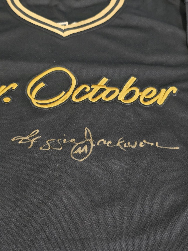 Reggie Jackson Autographed/Signed Custom Mr October PSA/DNA