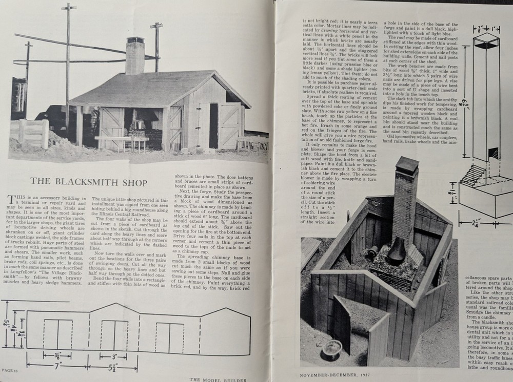 ***VINTAGE 1937 THE MODEL BUILDER MAGAZINE***