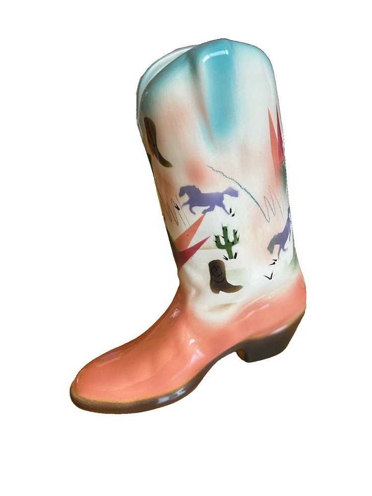 "Stiles" Ceramic BOOT vase or Decorator item