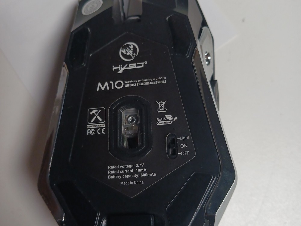 HXSJ wireless mouse 2.4GPI gaming mouse glowing mouse