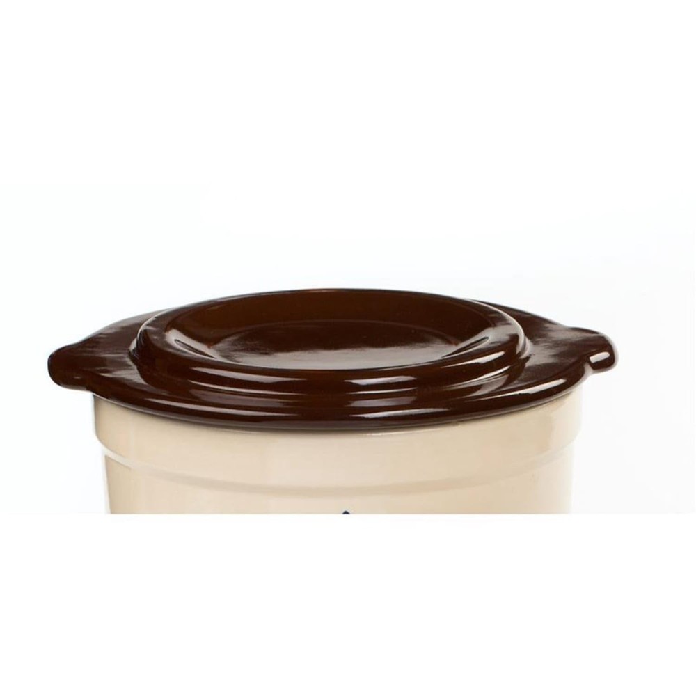 Ohio Stoneware 3 Gallon Crock Cover, Medium, Brown