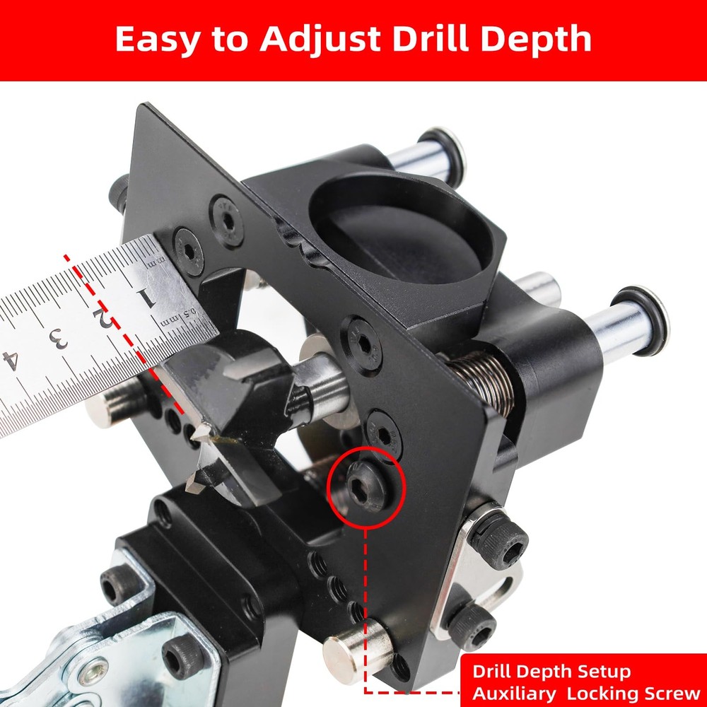 GOINGMAKE 3-Axis Concealed Hinge Jig Ultra with Extra Hinge Screw Hole Guide ...
