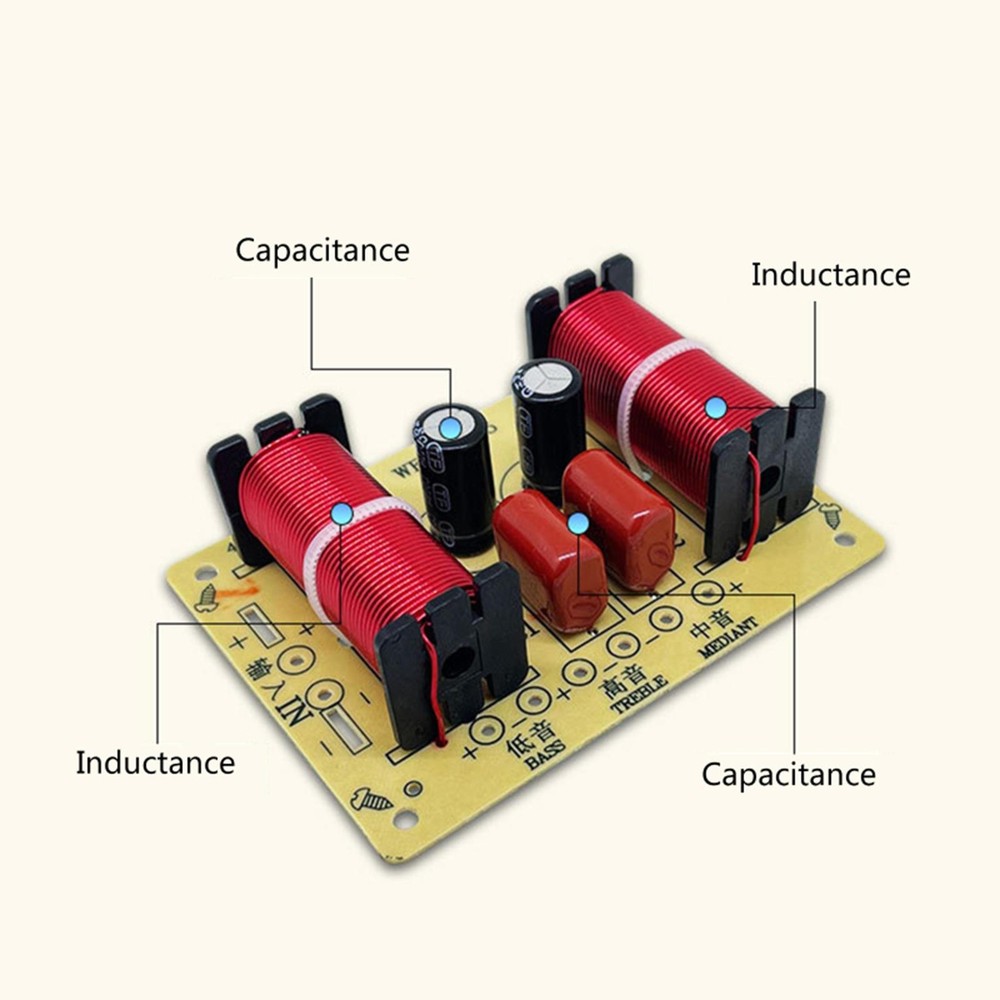 3 Way Speaker Audio Frequency Divider 150W Hi-Fi Crossover Filter Module Board