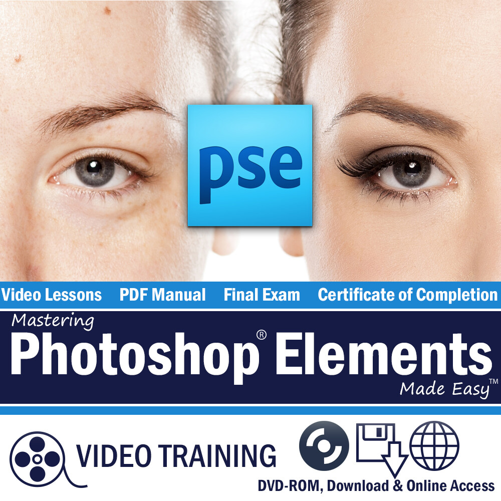 New Learn PHOTOSHOP ELEMENTS 2023 Training Tutorial DVD and Digital Course
