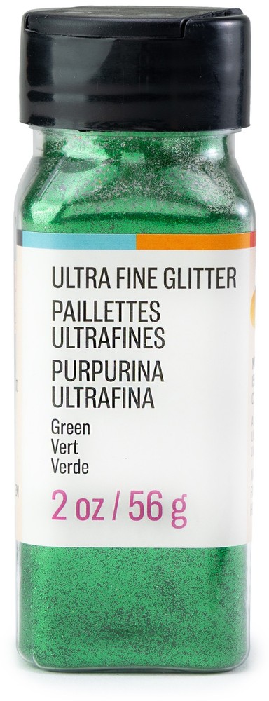 CousinDIY Extra Fine Glitter 2oz-Green - 3 Pack