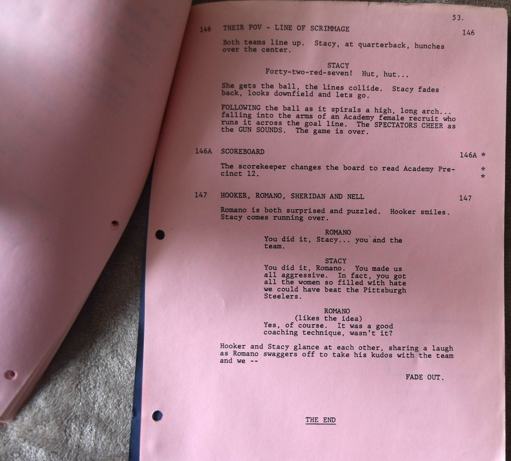 1982 T. J. Hooker "The Fast Lane" Original Final Draft Screenplay Script