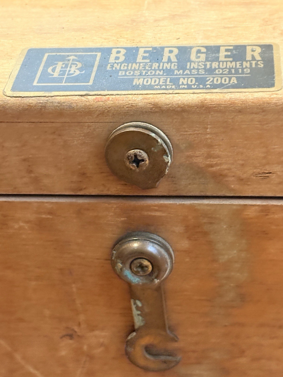 1960S BERGER ENGINEERING INSTRUMENTS SURVEYING TRANSIT LEVEL 200A w Box BOSTON