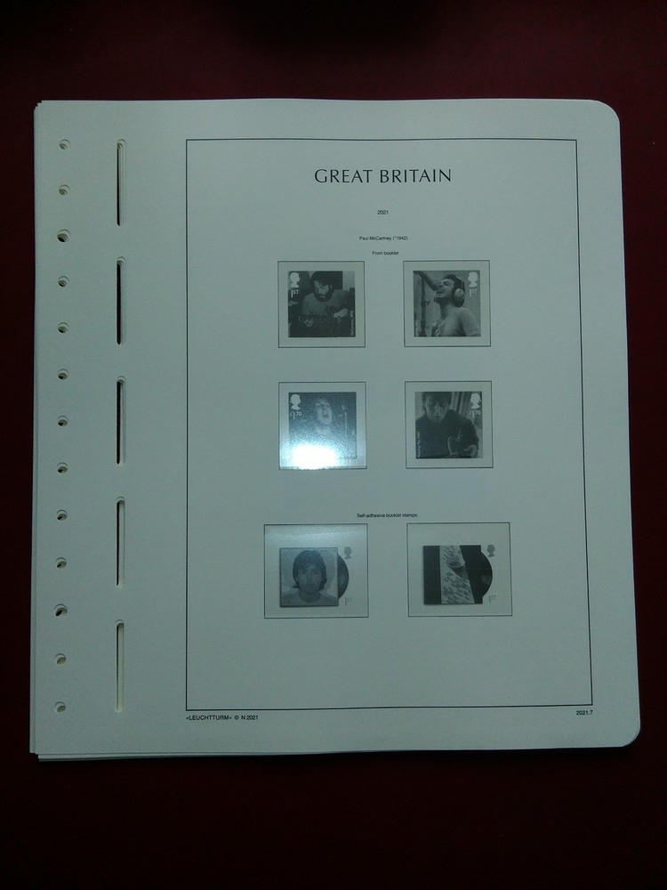 LIGHTHOUSE Commemorative Hingeless album pages Great Britain 2021 Used R2021