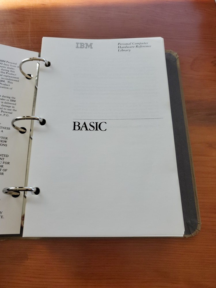 IBM Basic Personal Computer PC Hardware Reference Library 6025010 2nd ed. 1982