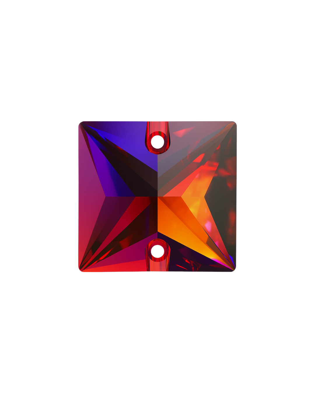 Swarovski 3240 Volcano Square Sew-On Crystals - 16mm M-Foiled (1pc) NEW