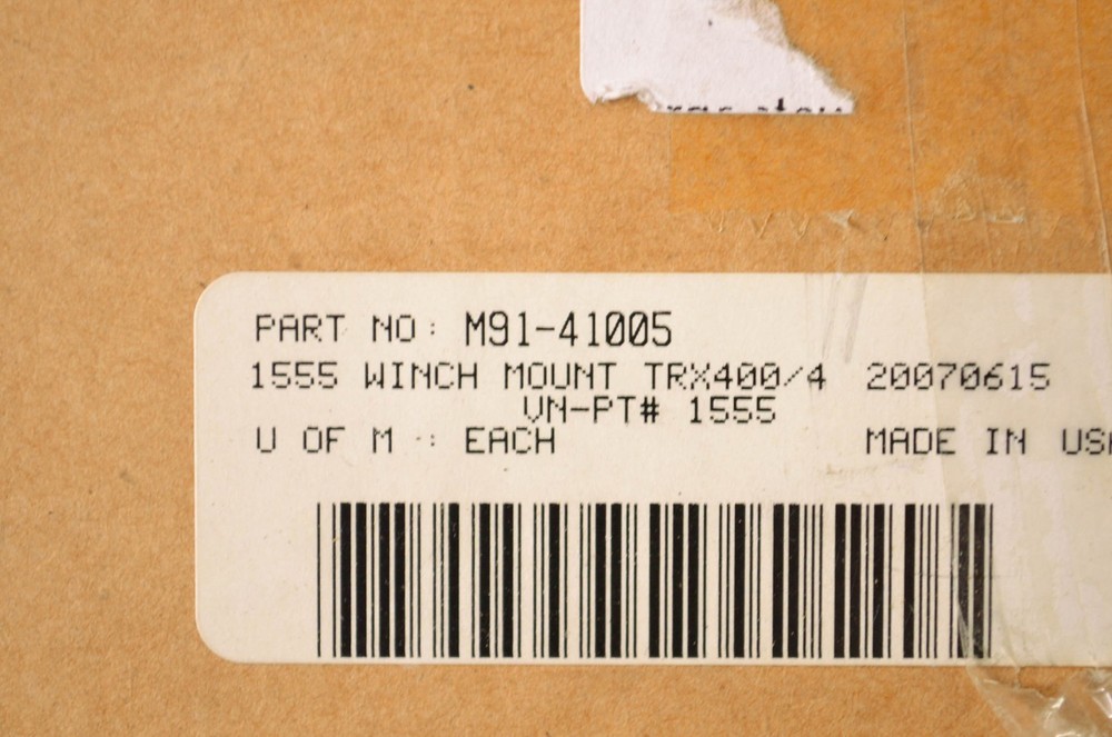 Moose Racing M91-41005 Winch Mount Kit NOS